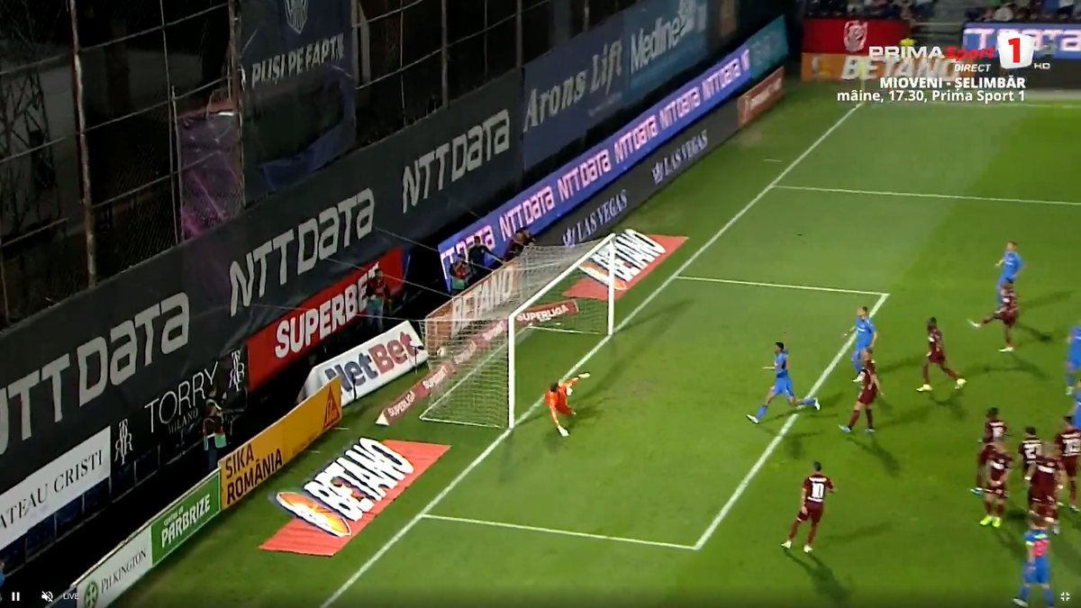 Florinel Coman, gol superb în CFR Cluj - FCSB