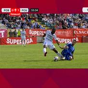 Iulian Călin a acordat un penalty în Botoșani - FCU Craiova, foto: captură Prima Sport