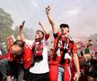 Fanii lui Bayer Leverkusen înainte de meciul cu Werder