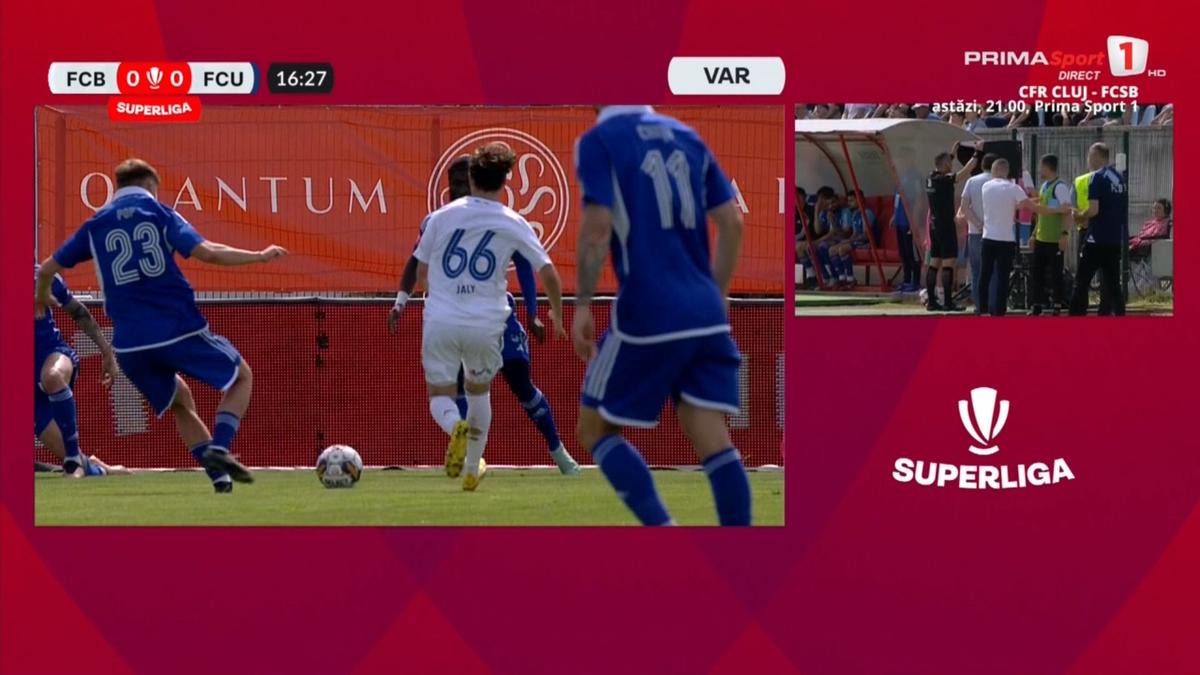 Penalty anulat în FC Botoșani - FCU Craiova