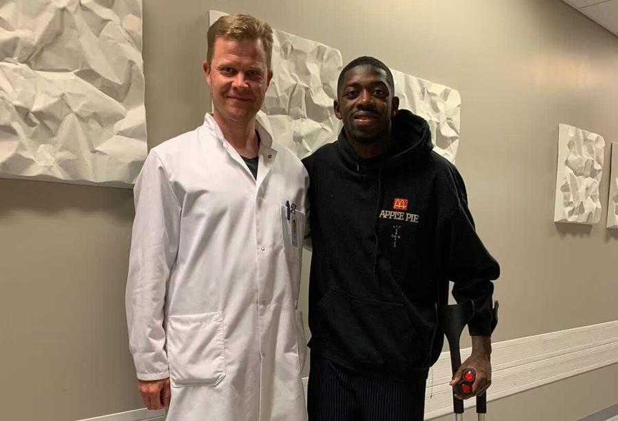 Lasse Lempainen (stânga), doctorul lui Vladimir Screciu, alături de Ousmane Dembele. Foto: Instagram Vladimir Screciu a plecat să se trateze în Finlanda » Cine e doctorul de staruri, de la care se așteaptă o „minune” pentru Euro 2024