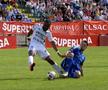 Momentul contactului dintre Lekiatas și Ofosu din repriza a doua, foto: captură de ecran Prima Sport