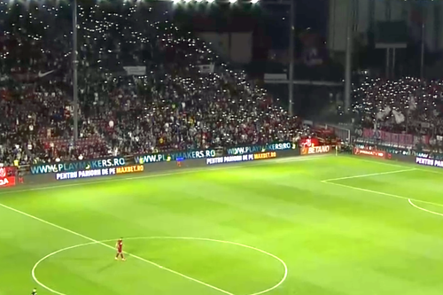 Suporterii celor de la FCSB au început deja să sărbătorească primul titlu după o pauză de 9 ani, după ce roș-albaștrii au învins-o pe CFR Cluj, scor 1-0, în runda cu numărul #4 a play-off-ului din Superliga.
