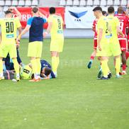 Luca Mihai, accidentat grav în Dinamo - Poli Iași
