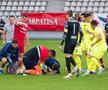 Medicii îi acordă primul ajutor lui Luca Mihai Foto: Ionuț Iordache (gsp.ro)