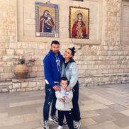 Alexandru Răuță, alături de familie în Israel / Sursă foto: Facebook