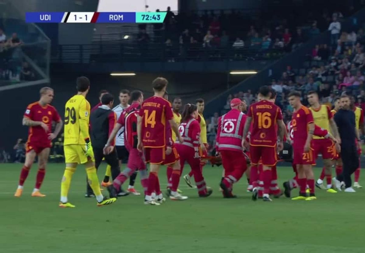 Care e situația lui Evan Ndicka, fotbalistul prăbușit pe gazon în Udinese - AS Roma