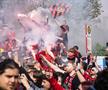 Imagini din afara stadionului, la titlul lui Bayer Leverkusen / FOTO: Imago