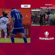 Iulian Călin a acordat un penalty în Botoșani - FCU Craiova, foto: captură Prima Sport