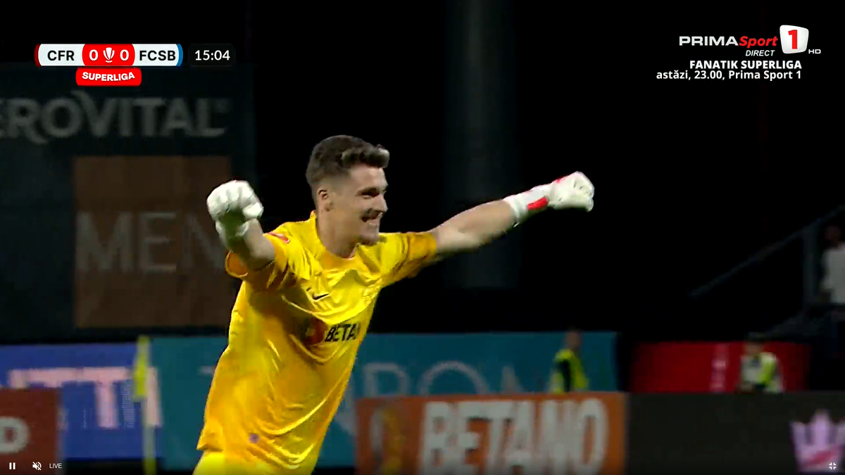 Florinel Coman, gol superb în CFR Cluj - FCSB