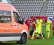 Momentul în care ambulanța a ajuns lângă Luca Mihai Foto: Ionuț Iordache (gsp.ro)