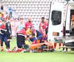 Luca Mihai, accidentat grav în Dinamo - Poli Iași