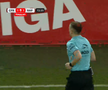 Fază halucinantă în CFR Cluj - Rapid / Sursă foto: Captură Prima Sport 1