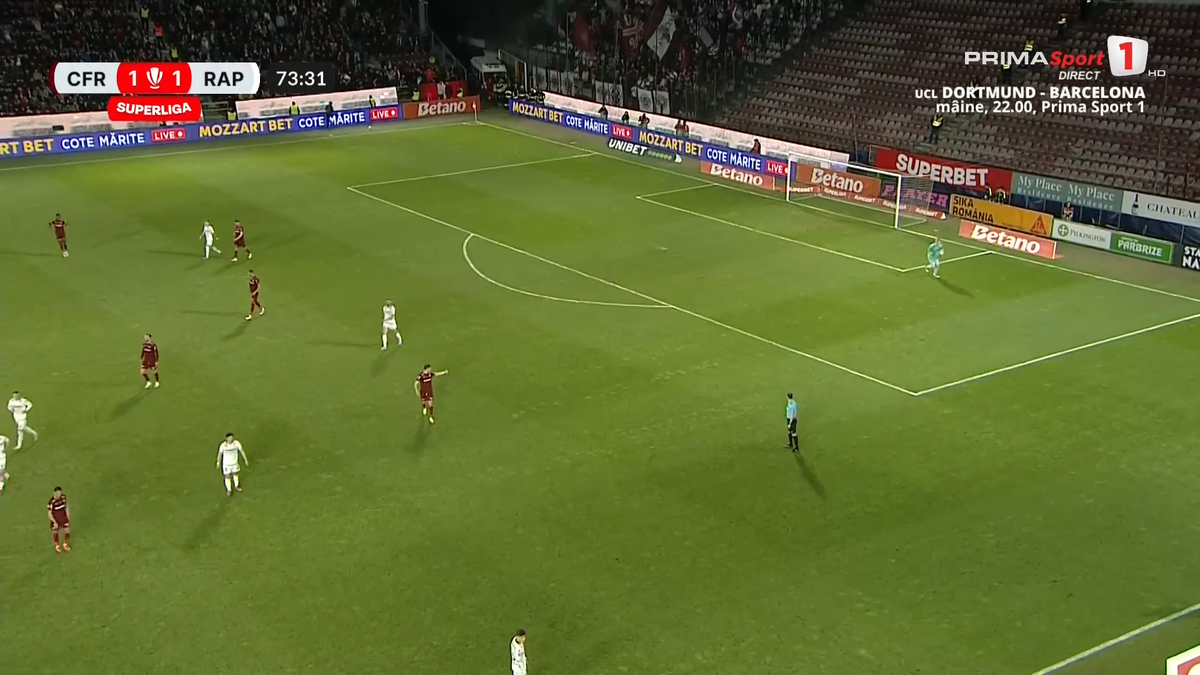 Fază halucinantă în CFR Cluj - Rapid