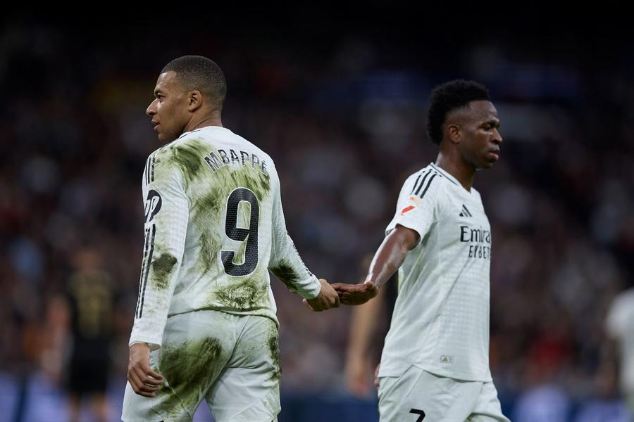 Kylian Mbappe și Vinicius Junior au marcat împreună 52 de goluri pentru Real Madrid în acest sezon / Foto: Imago Arsenalul durerii! Sau când BMV≠BBC