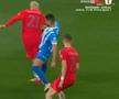 Faultul lui Vladimir Screciu asupra lui Vlad Chiricheș, în Craiova - FCSB 0-0