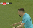 Fază halucinantă în CFR Cluj - Rapid / Sursă foto: Captură Prima Sport 1