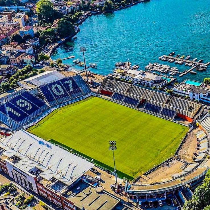Stadio Giuseppe Sinigaglia, Italia - stadion așezat pe pitorescul lac Como
