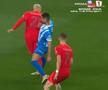 Faultul lui Vladimir Screciu asupra lui Vlad Chiricheș, în Craiova - FCSB 0-0