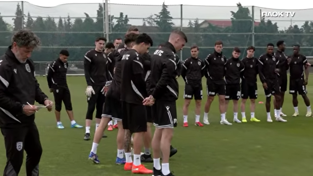 Emoție pură » Imagini de la antrenamentul lui Răzvan Lucescu: cum l-au primit fotbaliștii lui PAOK