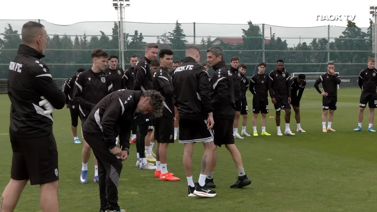 Emoție pură » Imagini de la antrenamentul lui Răzvan Lucescu: cum l-au primit fotbaliștii lui PAOK