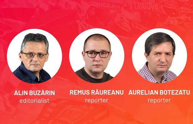 Vocile Gazetei » Craiova - CFR Cluj 1-3, comentat live de Alin Buzărin, Remus Răureanu și Aurelian Botezatu