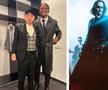 Siyabonga Ngezana, alături de Gigi Becali (stânga) și Keanu Reeves în Matrix (dreapta)