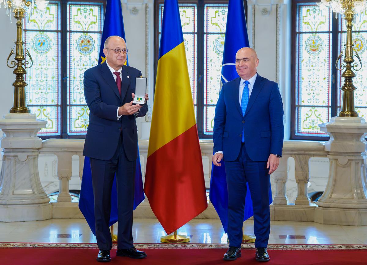 Dan Șucu a primit distincția din partea președintelui interimar Ilie Bolojan, la Palatul Cotroceni: „N-am fi ajuns aici fără ea”