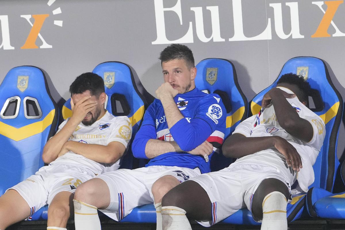 Sampdoria, una dintre echipele de tradiție ale Italiei, a retrogradat în Serie C / foto: Imago