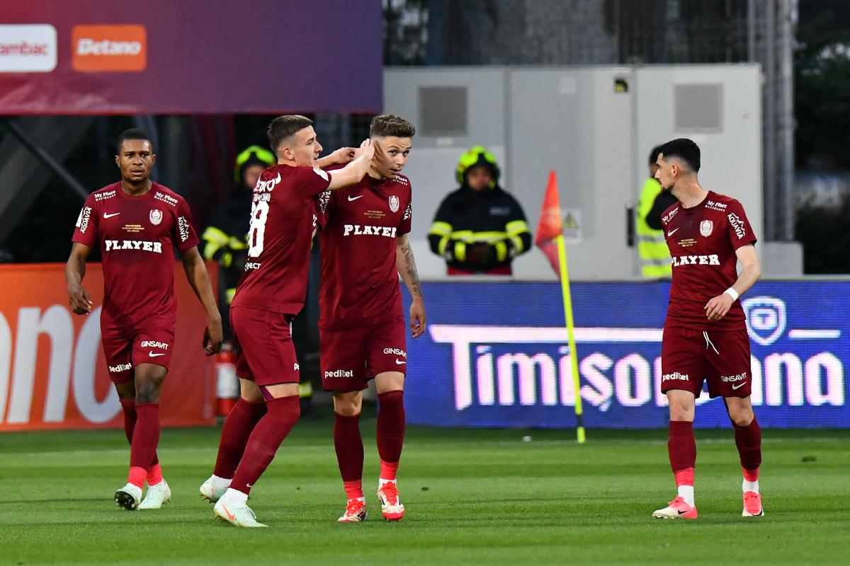CFR Cluj - Hermannstadt 3-2: Prima Cupă a lui Dan! Trofeul revine în Gruia după 9 ani! Finală tensionată și captivantă la Arad