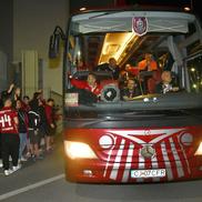 CFR Cluj, petrecere cu bașii dați tare în autocar, după câștigarea Cupei României / FOTO: Cristi Preda (GSP)
