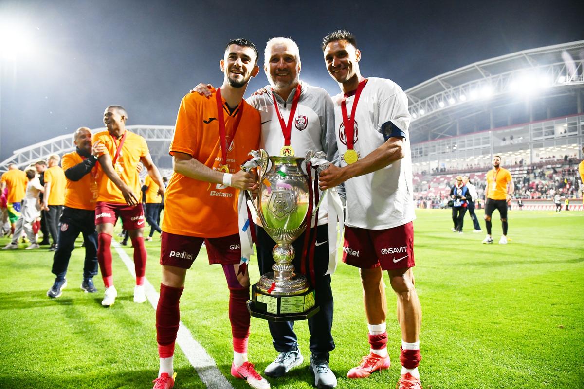 CFR Cluj - Hermannstadt 3-2: Prima Cupă a lui Dan! Trofeul revine în Gruia după 9 ani! Finală tensionată și captivantă la Arad