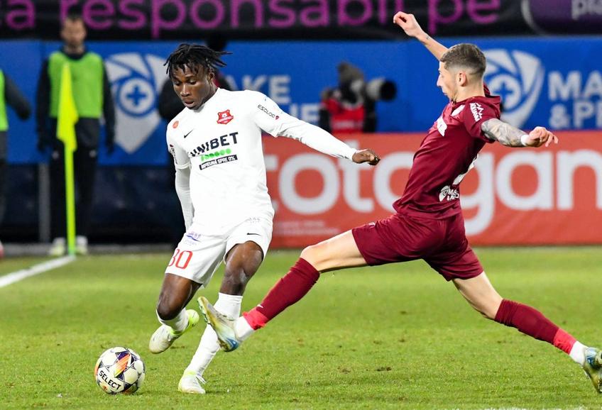 Nana Antwi, într-un meci cu CFR Cluj / Sursă foto: Imago Images