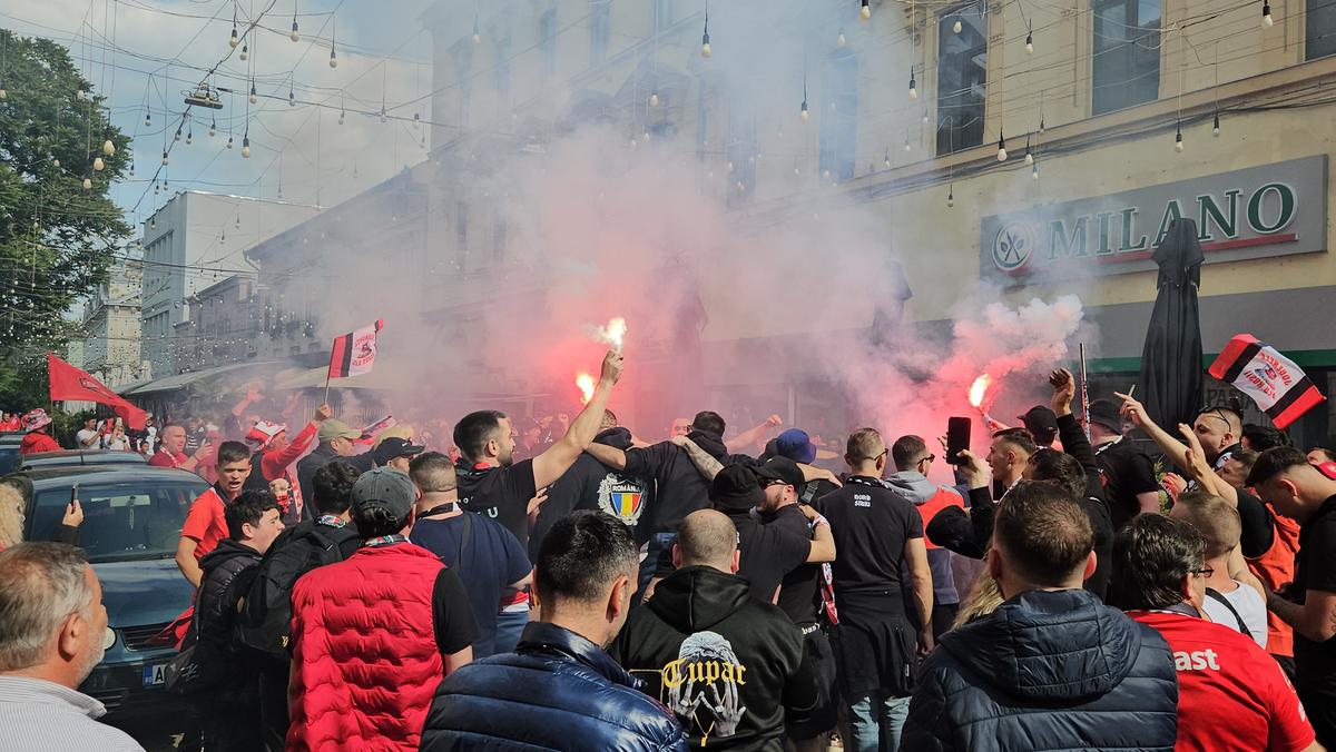 Imagini înainte de CFR - Hermannstadt, finala Cupei României