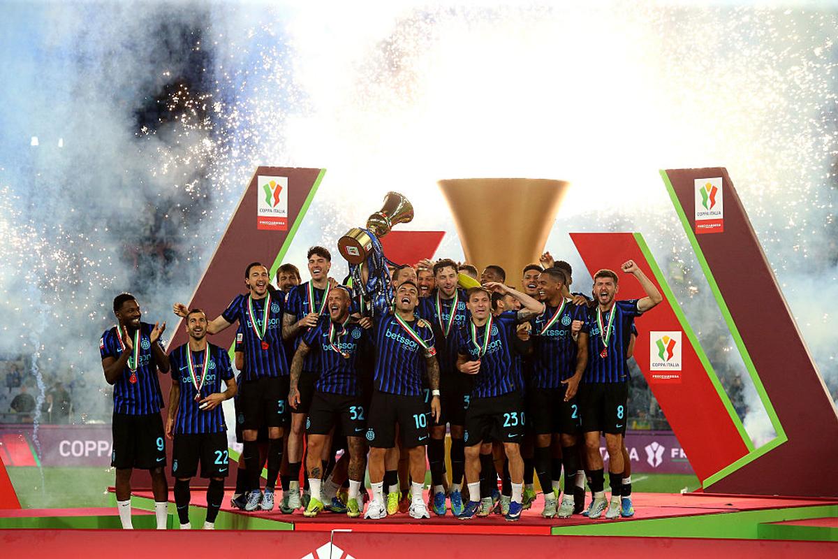 Sărbătoarea lui Inter la câștigarea Cupei Italiei