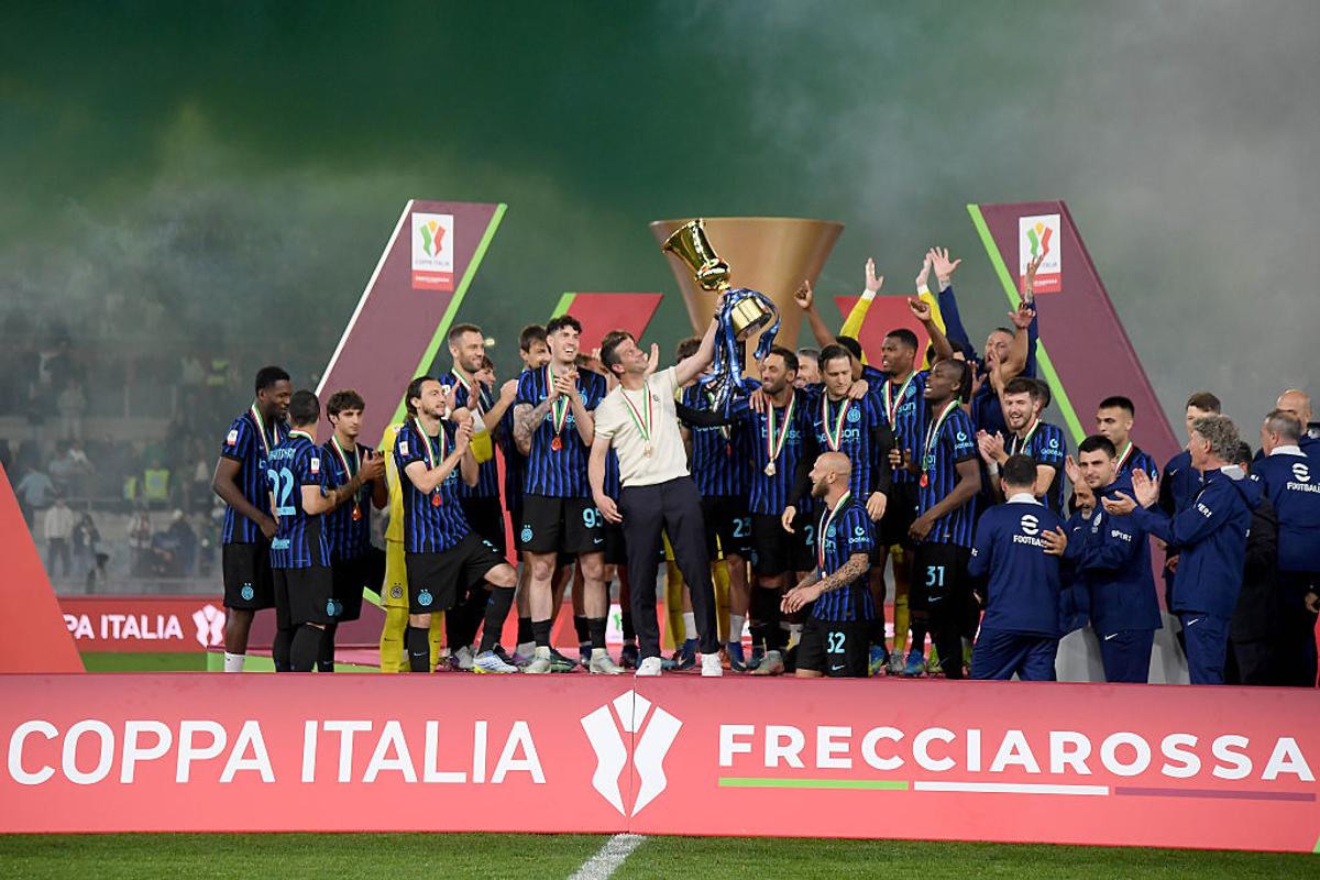 Sărbătoarea lui Inter la câștigarea Cupei Italiei