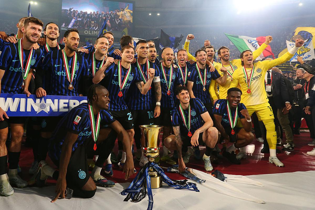 Sărbătoarea lui Inter la câștigarea Cupei Italiei