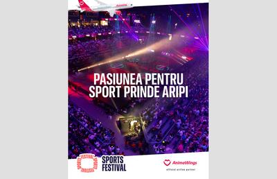 AnimaWings, compania aeriană oficială a Sports Festival, aduce fanii sportului la Cluj-Napoca prin curse speciale din București și Iași