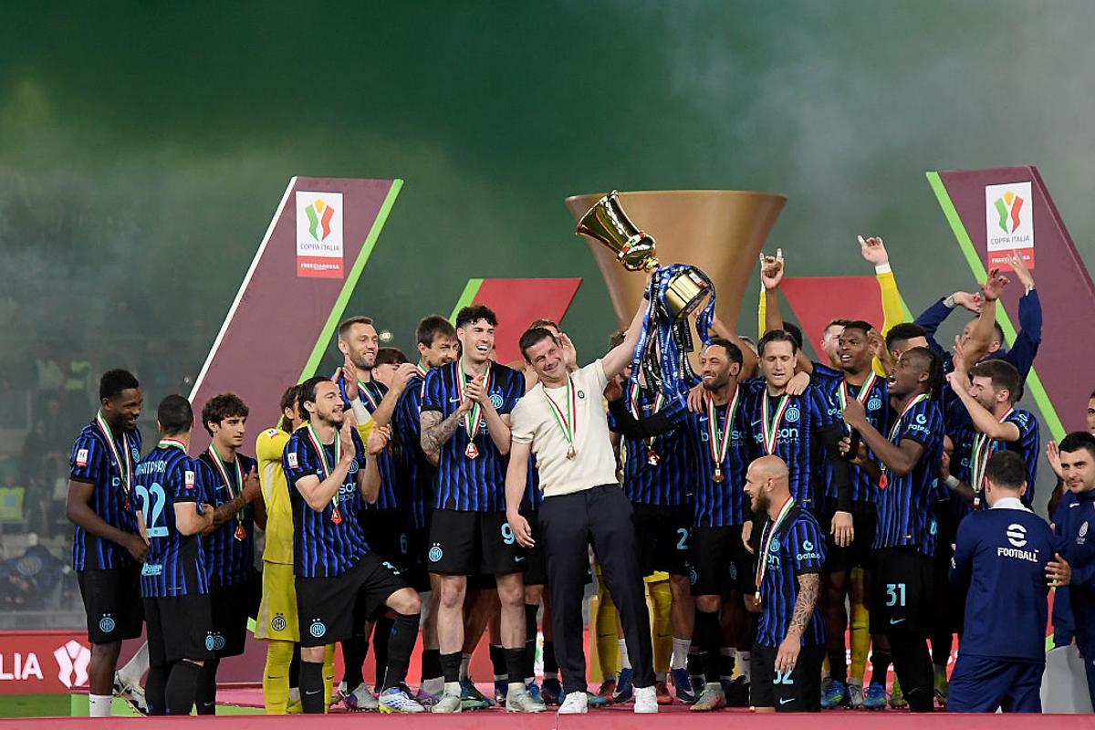 Sărbătoarea lui Inter la câștigarea Cupei Italiei