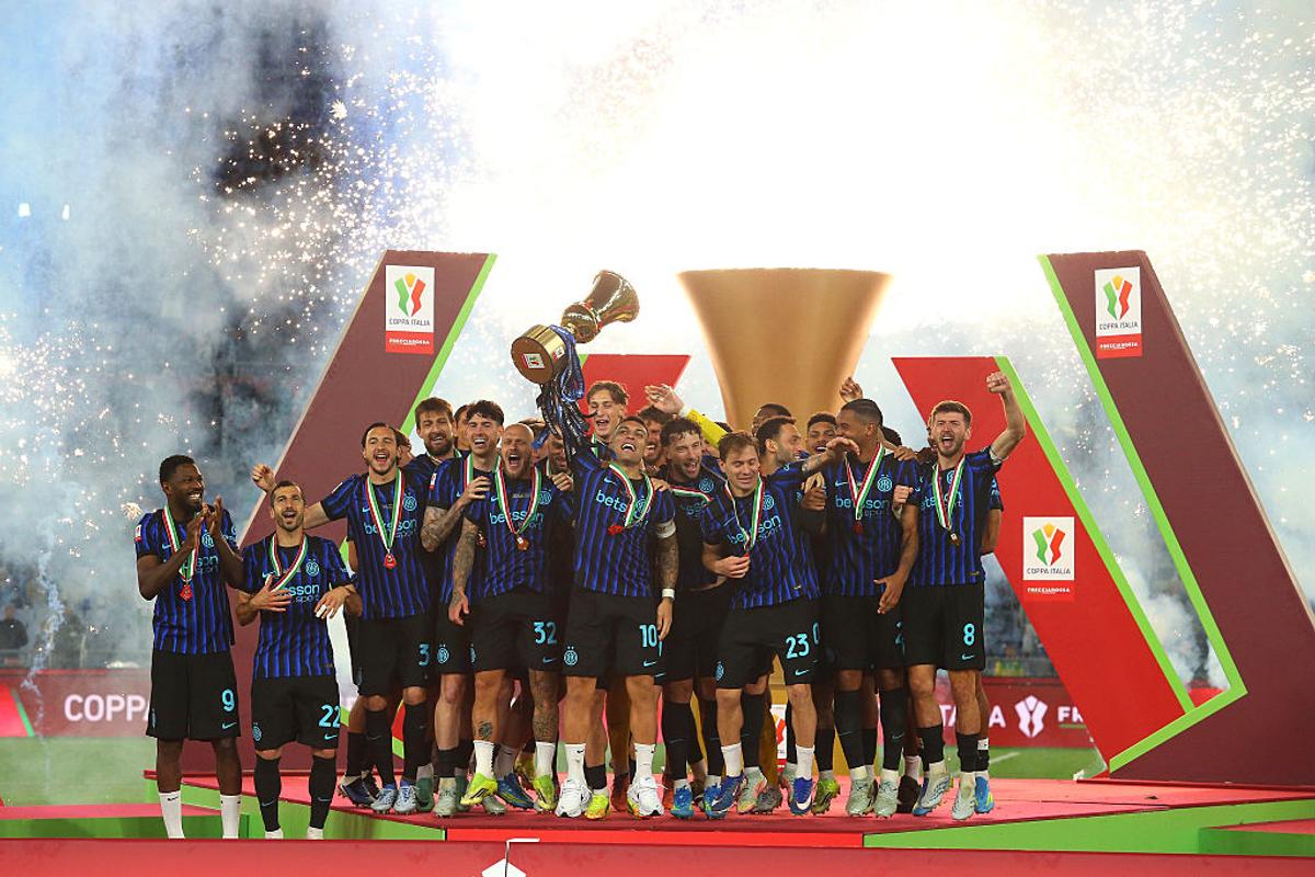 Sărbătoarea lui Inter la câștigarea Cupei Italiei