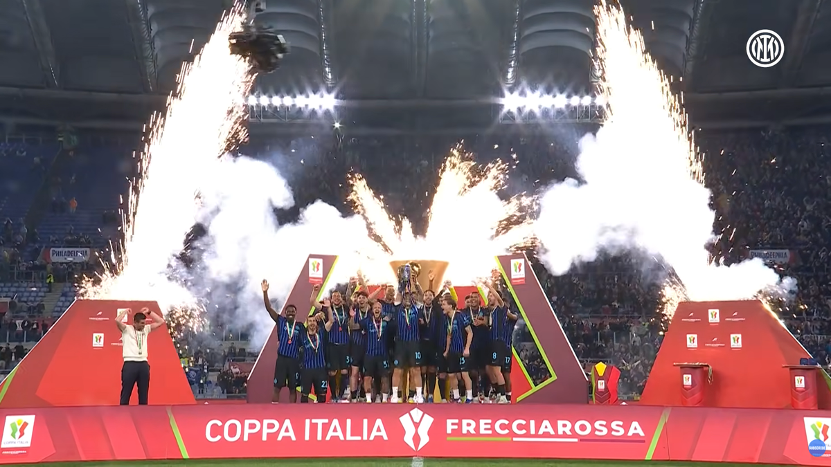 Sărbătoarea lui Inter la câștigarea Cupei Italiei