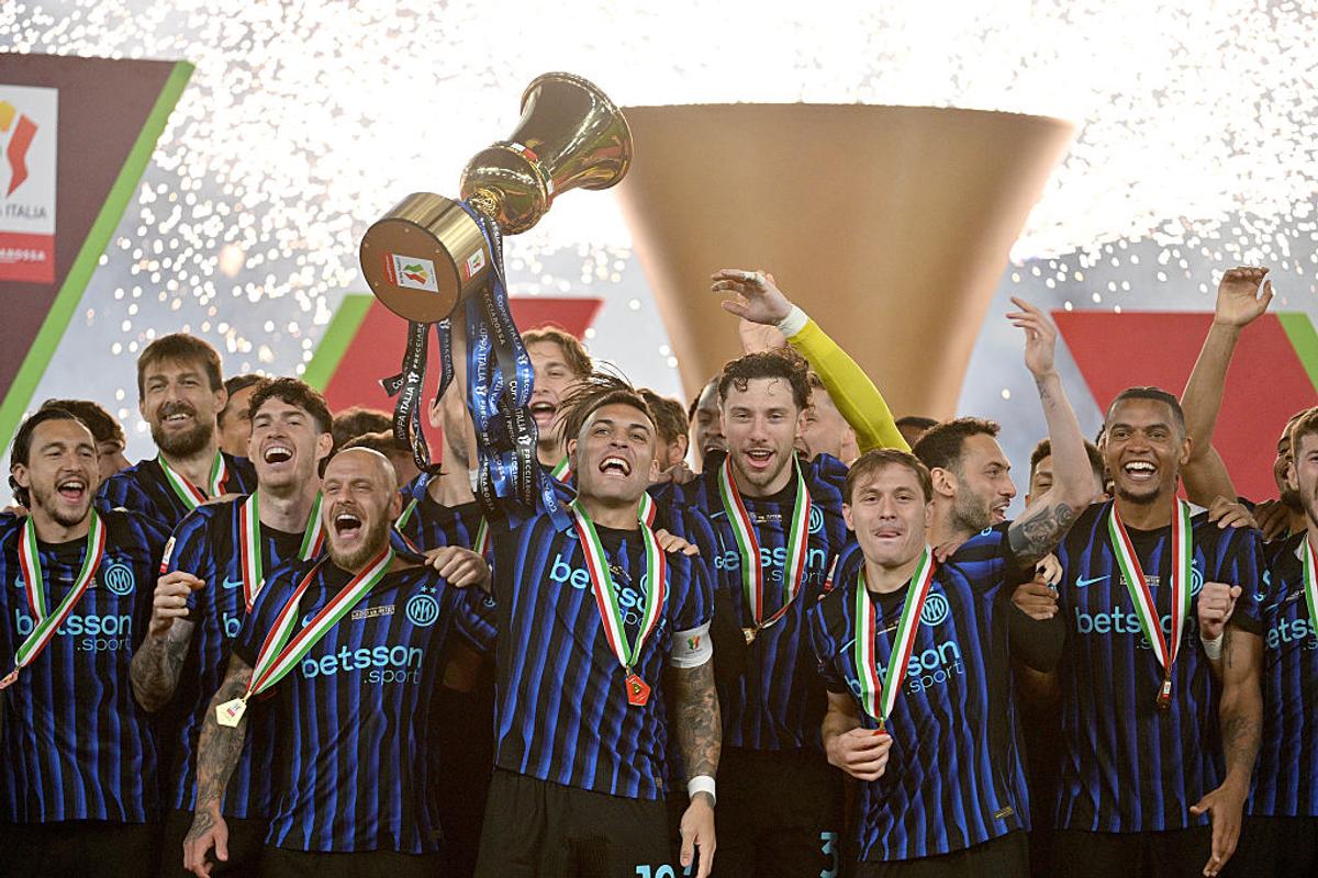 Sărbătoarea lui Inter la câștigarea Cupei Italiei
