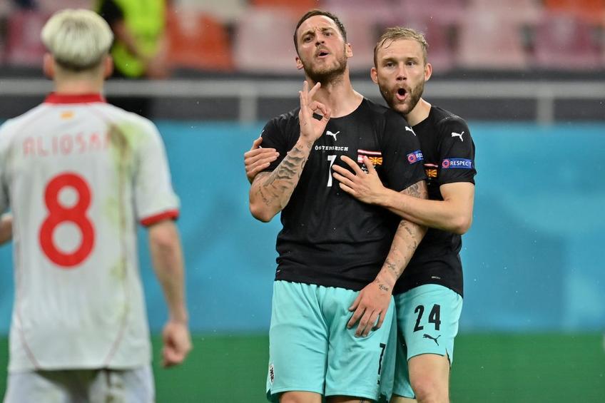 Gestul pe care Arnautovic i l-a arătat lui Alioski // foto: Guliver/gettyimages