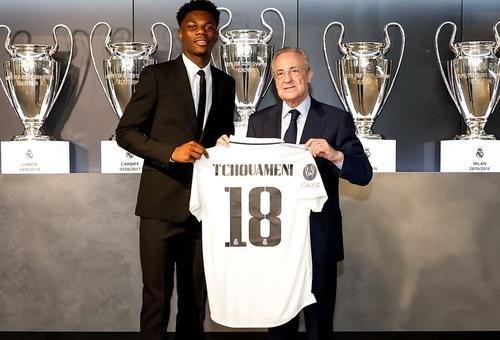 Aurelien Tchouameni, noul jucător de la Real Madrid/ foto: Twitter