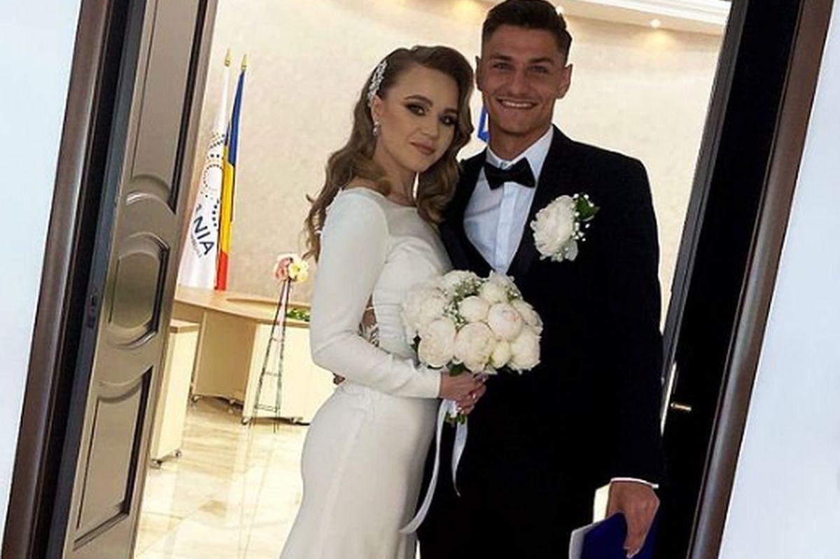Fiul lui Ionel Ganea e în al nouălea cer » George și Mălina au făcut nunta! Imagini de la ceremonie