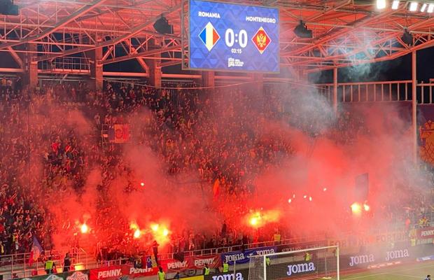 Atmosfera senzațională în Giulești » Zeci de torțe aprinse de fanii Rapidului + Cine a fost „ținta” ultrașilor