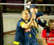 În minutul 39, staff-ul României a cerut cu vehemență eliminarea muntenegreanului Vladimir Jovovic (27 de ani), pentru o intrare dură asupra lui Nicușor Bancu (29 de ani).
