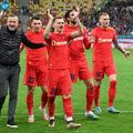Joonas Tamm, primul din dreapta, pe vremea când juca la FCSB Foto: Imago Images