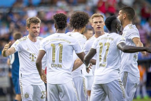 Lucas Hernandez (ultimul din dreapta) le-a transmis șefilor lui Bayern că vrea să pleceFoto: Imago Images