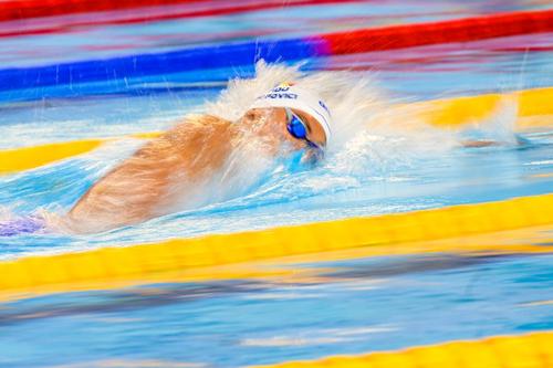 David Popovici în timpul cursei de 200 m de la Cupa României Foto Raed Krishan
